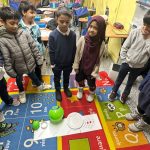 In STEAM class, our 2nd graders learned all about the solar system, our planets, and stars. They made scaled-down versions of each planet to better understand their size comparisons and were mind-blown by the results! 🌍✨ They also learned how any spherical shape is measured using diameters and circumference.