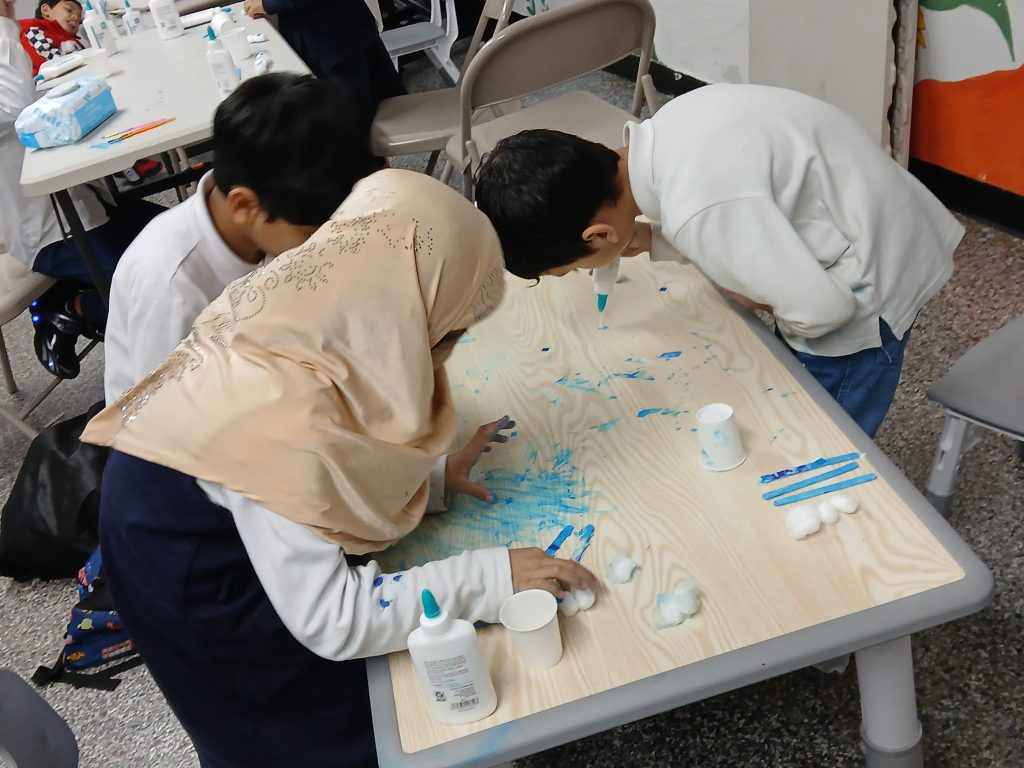 Snowy day calls for a snow craft, our little artists got creative with snow flakes! They made and decorated beautiful snowflakes, bringing a touch of magic to cold and cozy day. 