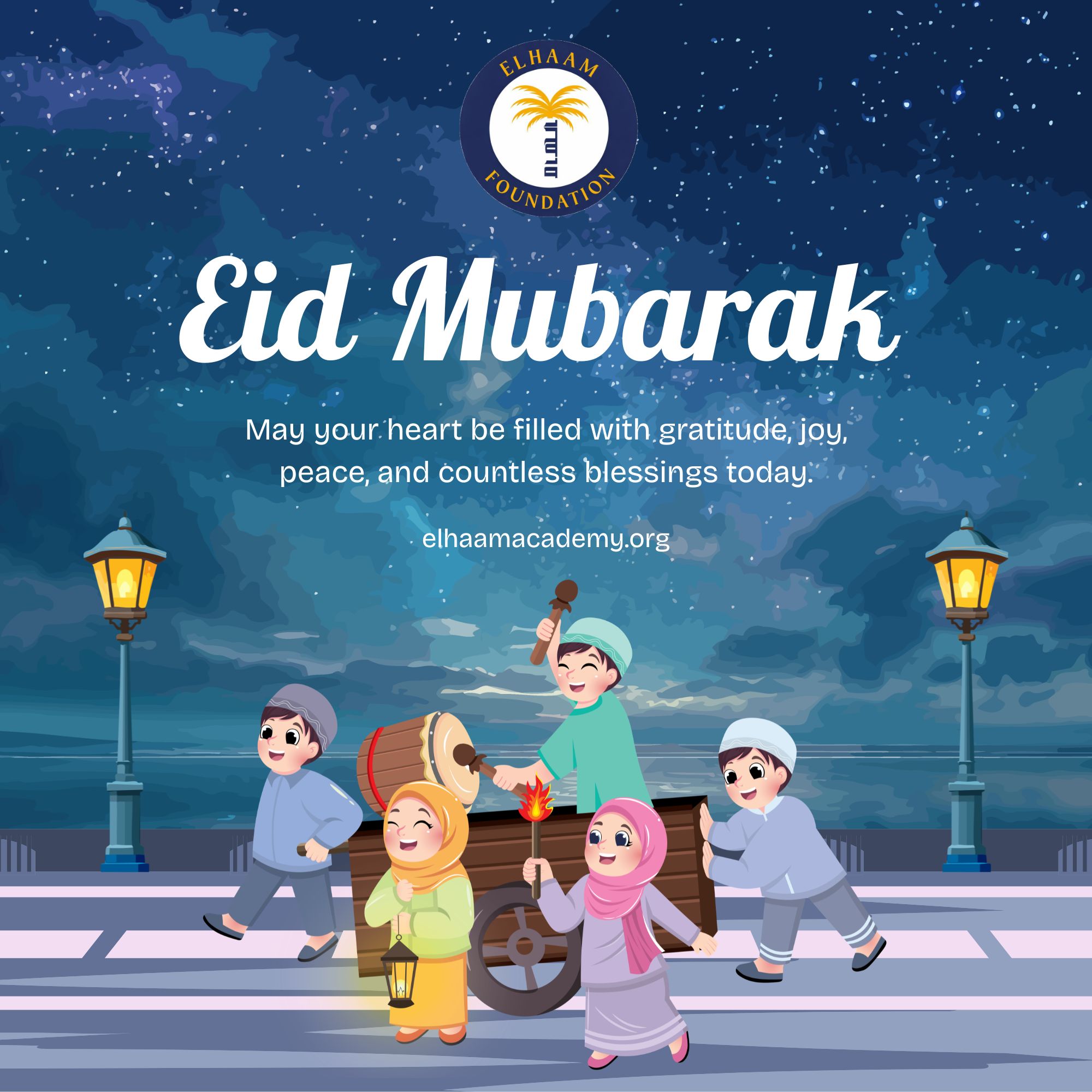 Eid Mubarak from our teachers and students at Elhaam Academy